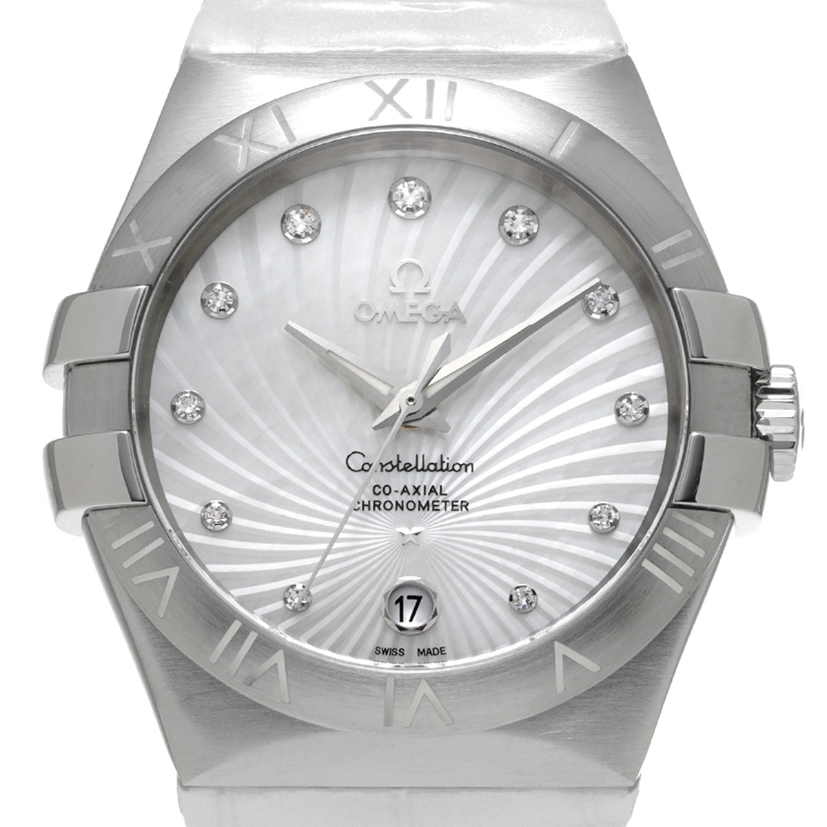 Constellation 123.13.35.20.55.001 White/Diamond OMEGA Men's [New].