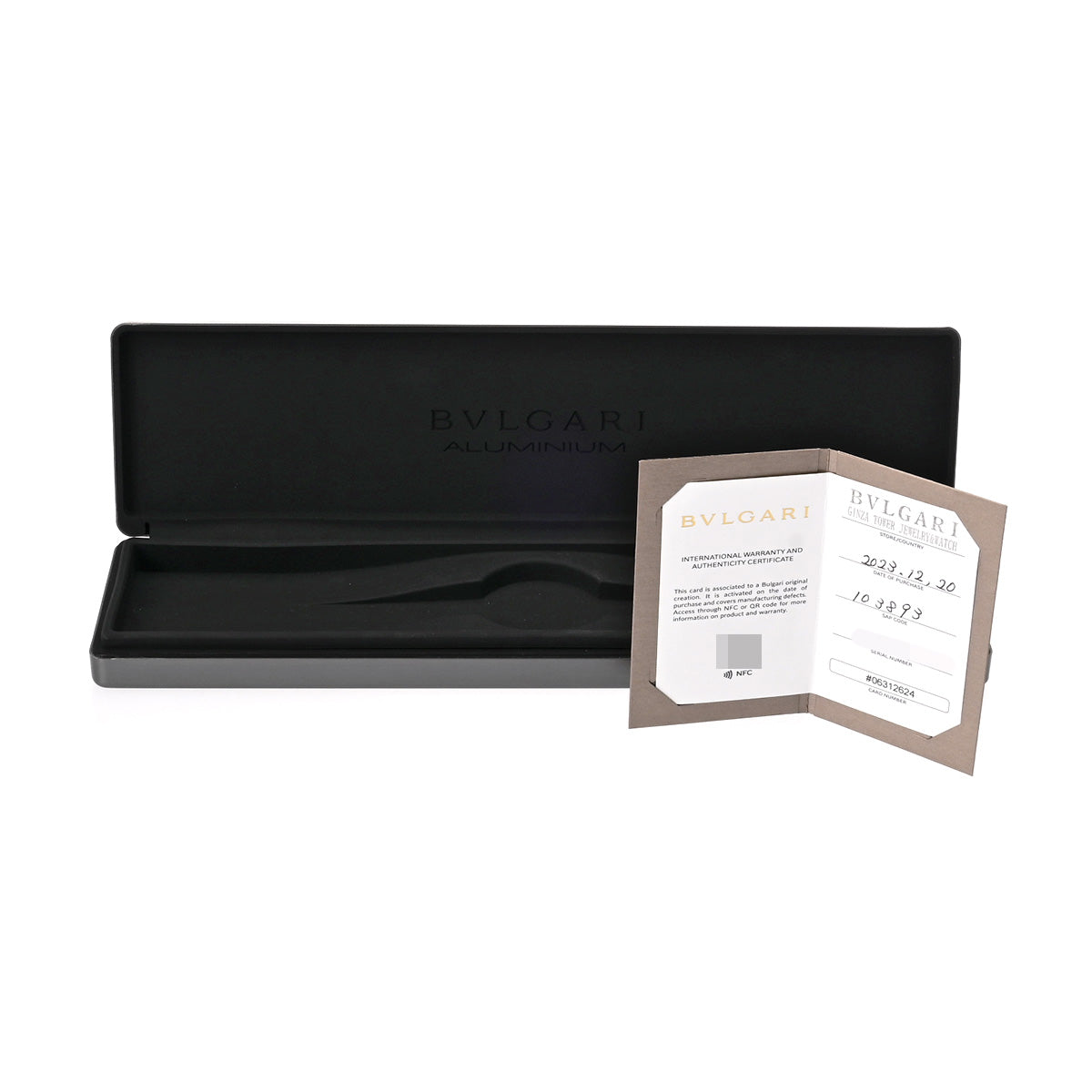 Aluminium Gran Turismo BB41ATCH Gray BVLGARI Men's [Pre-owned]