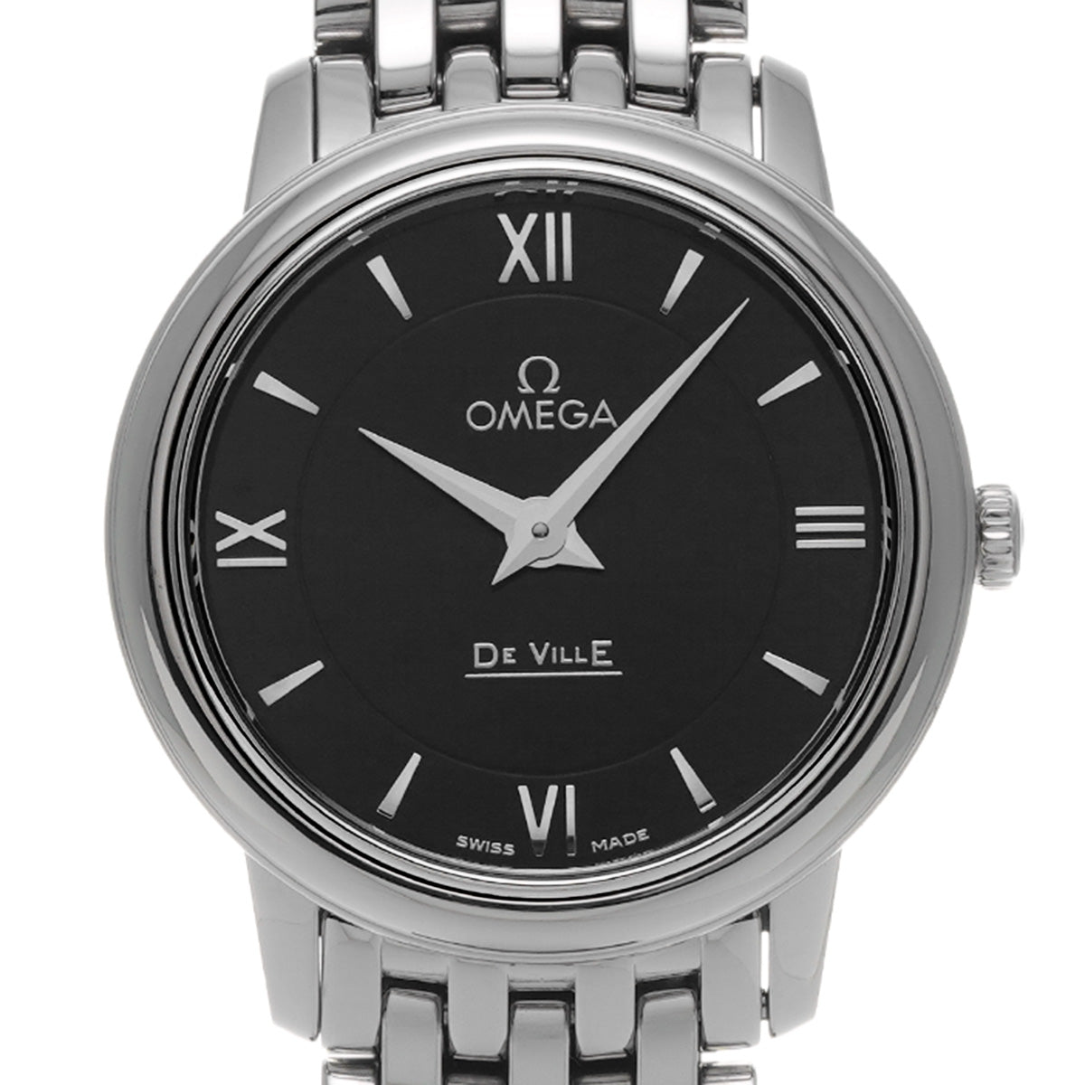 De Ville Prestige Quartz 424.10.27.60.01.001 Black OMEGA Ladies [New]