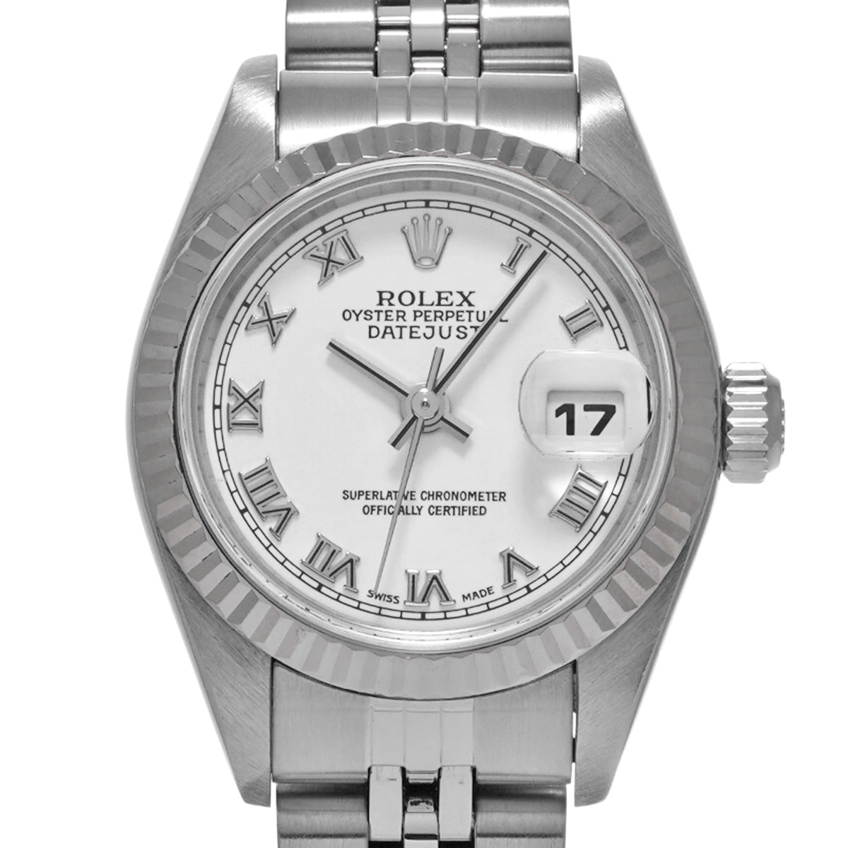 DATE JUST 79174 White ROLEX Ladies [Pre-Owned].