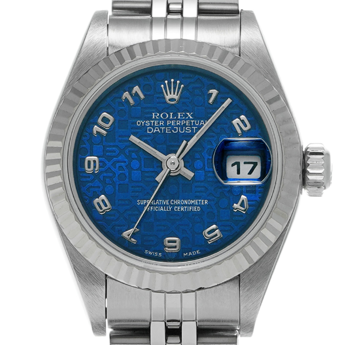 Datejust 79174 P (manufactured circa 2000) Blue Computer ROLEX Ladies [Pre-Owned].