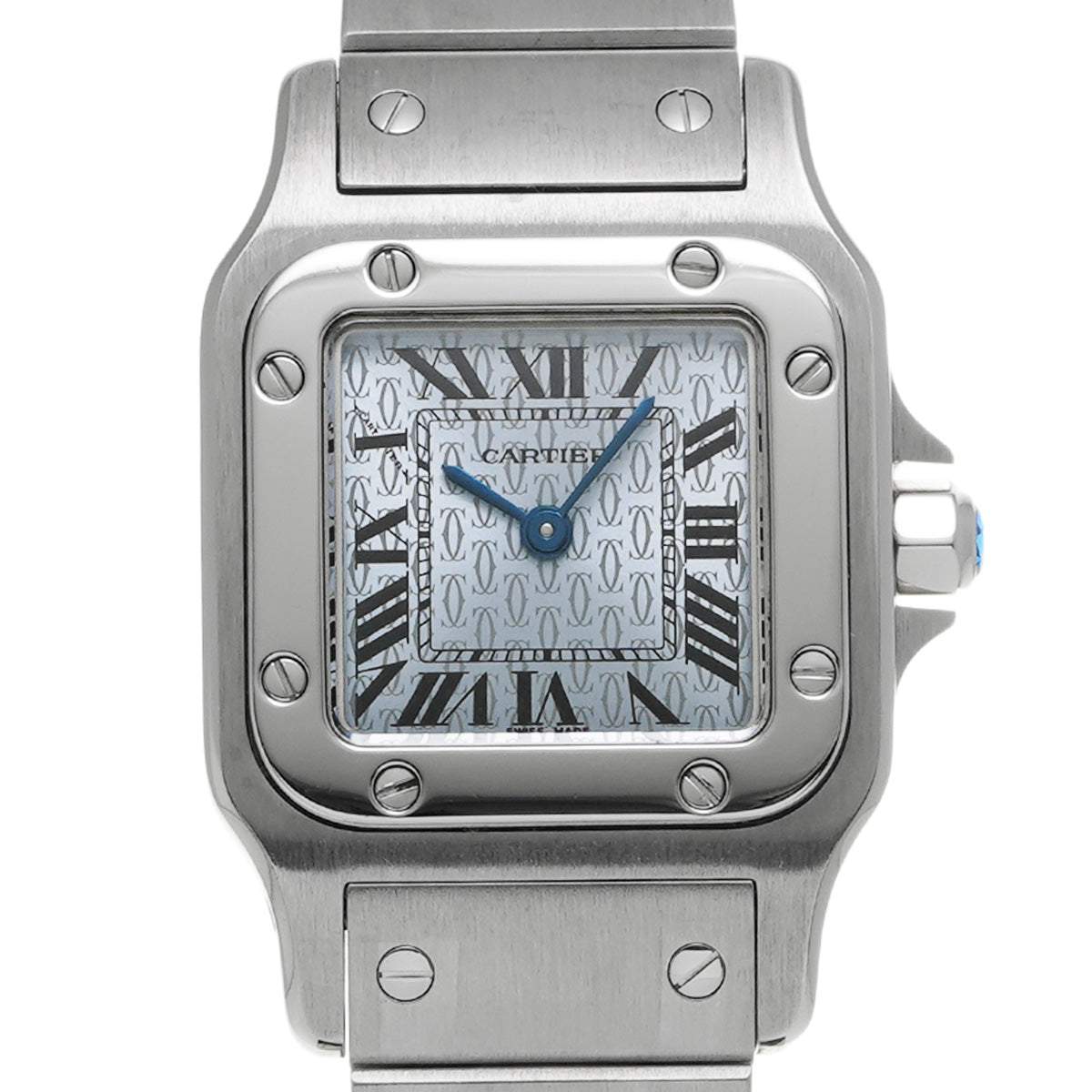 Santos Galve SM W20064D6 Blue CARTIER Ladies [Pre-owned]