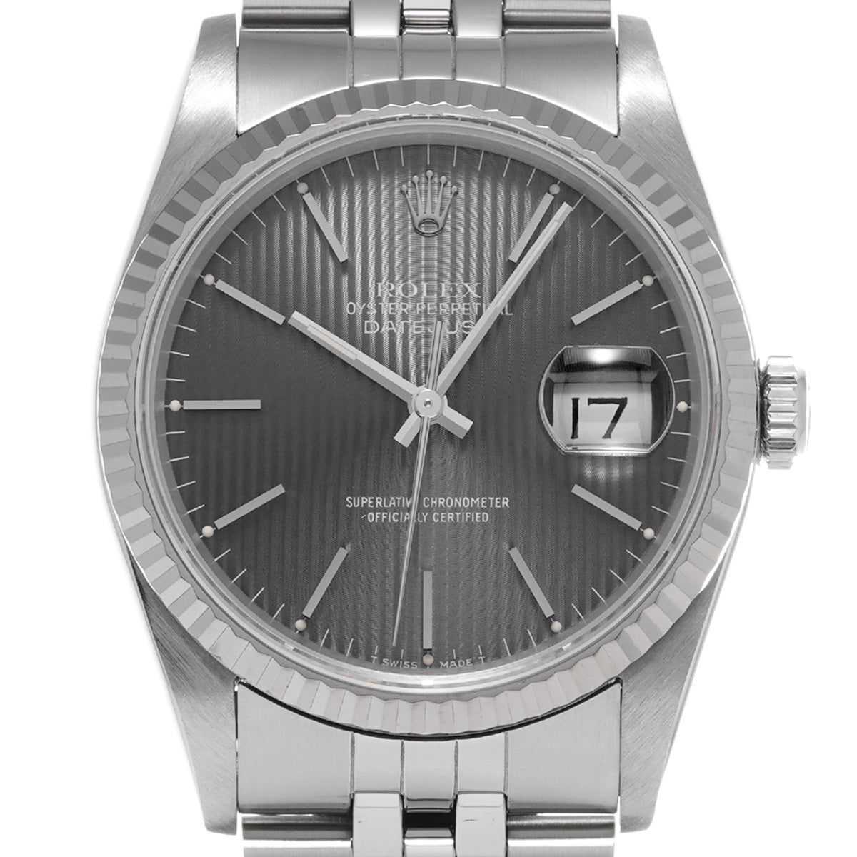 DATE JUST 16234 L (manufactured circa 1989) Gray ROLEX Men's [Pre-Owned].