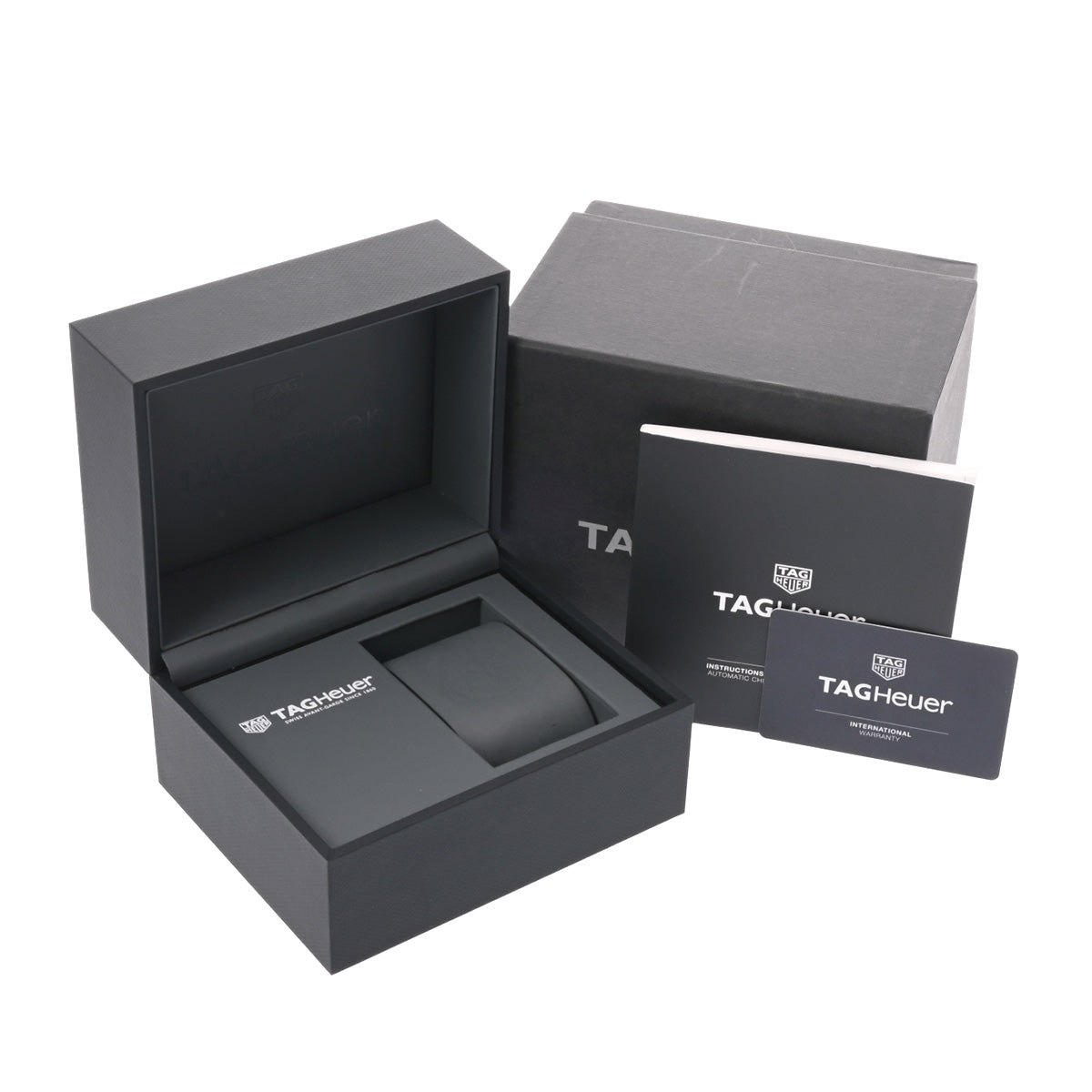 CARRERA Calibre 16 Chronograph Day Date CV2A1AB.BA0738 Black TAG HEUER Men's [Pre-Owned].