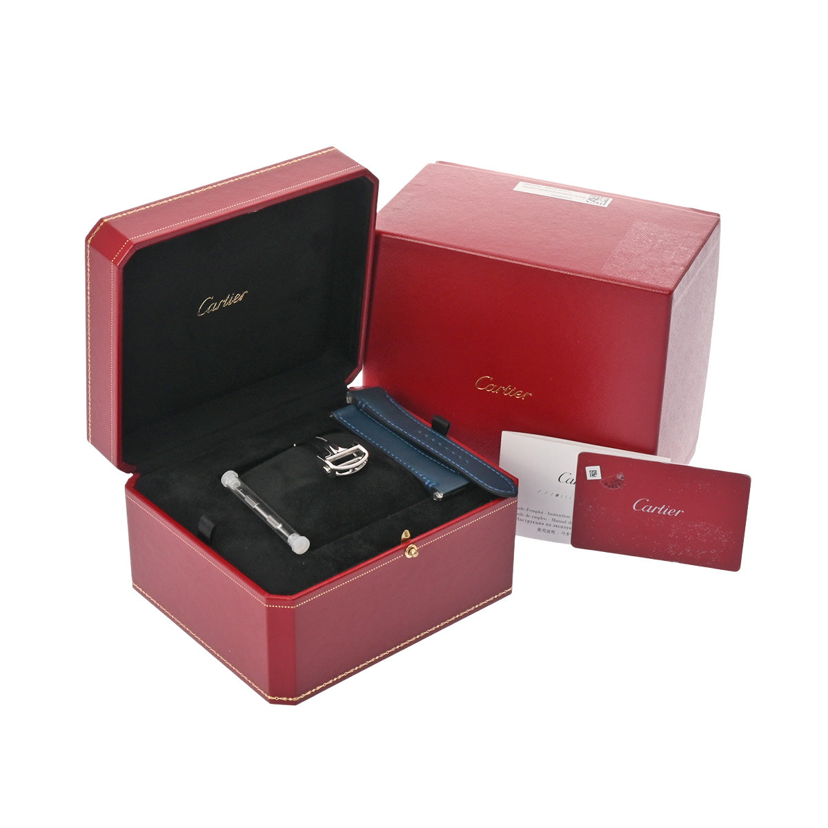 Santos de Cartier LM WSSA0030 Blue Gradation CARTIER Men's [Pre-Owned].