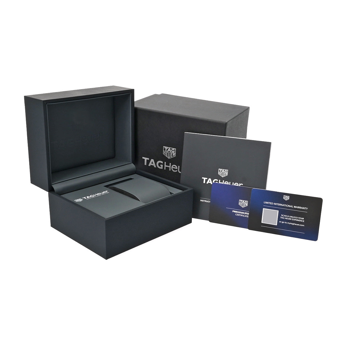 Aquaracer Quartz WAY1397.BH0743 Black/Diamond TAG HEUER Unisex [Pre-Owned]