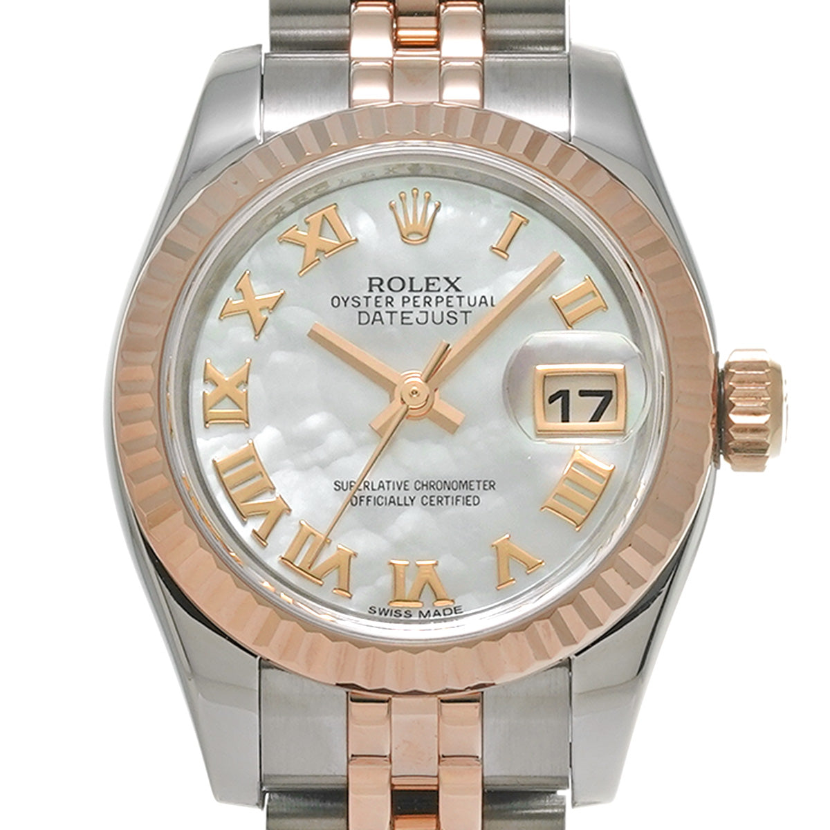 DATE JUST 179171NR White MOP ROLEX Ladies [Pre-Owned].