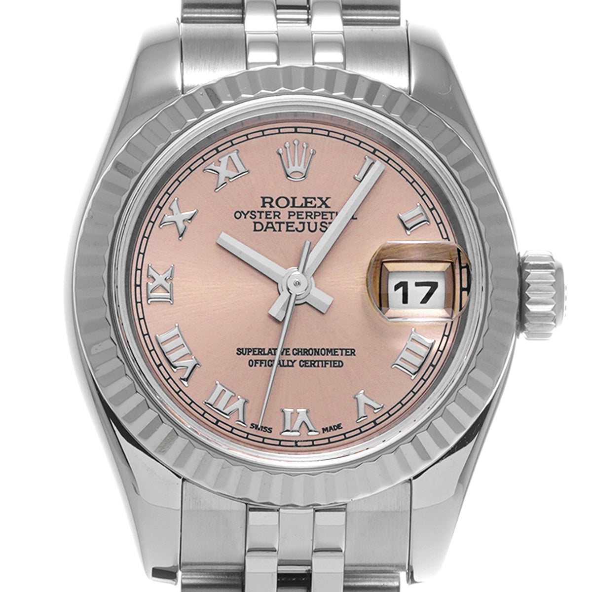 179174 D DATE JUST (manufactured circa 2004) Pink ROLEX Ladies [Pre-Owned].