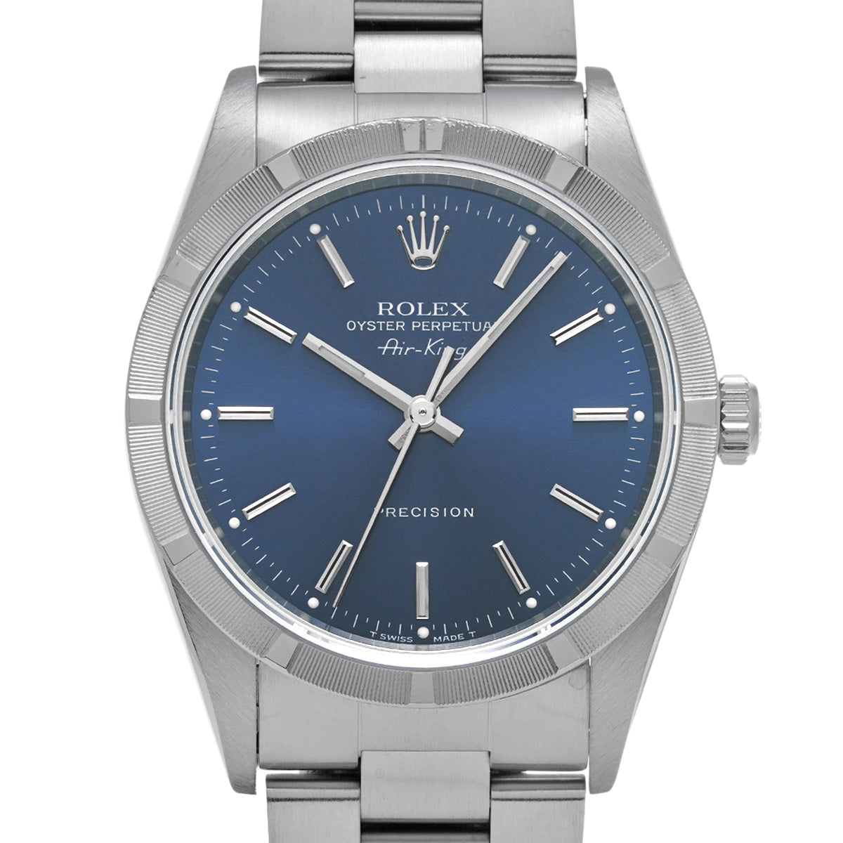 Air-King 14010 U (manufactured circa 1997) Blue ROLEX Men's [Pre-owned].