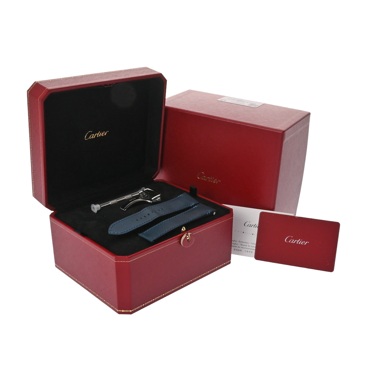 Santos de Cartier LM WSSA0030 Blue Gradation CARTIER Men's [Pre-Owned].