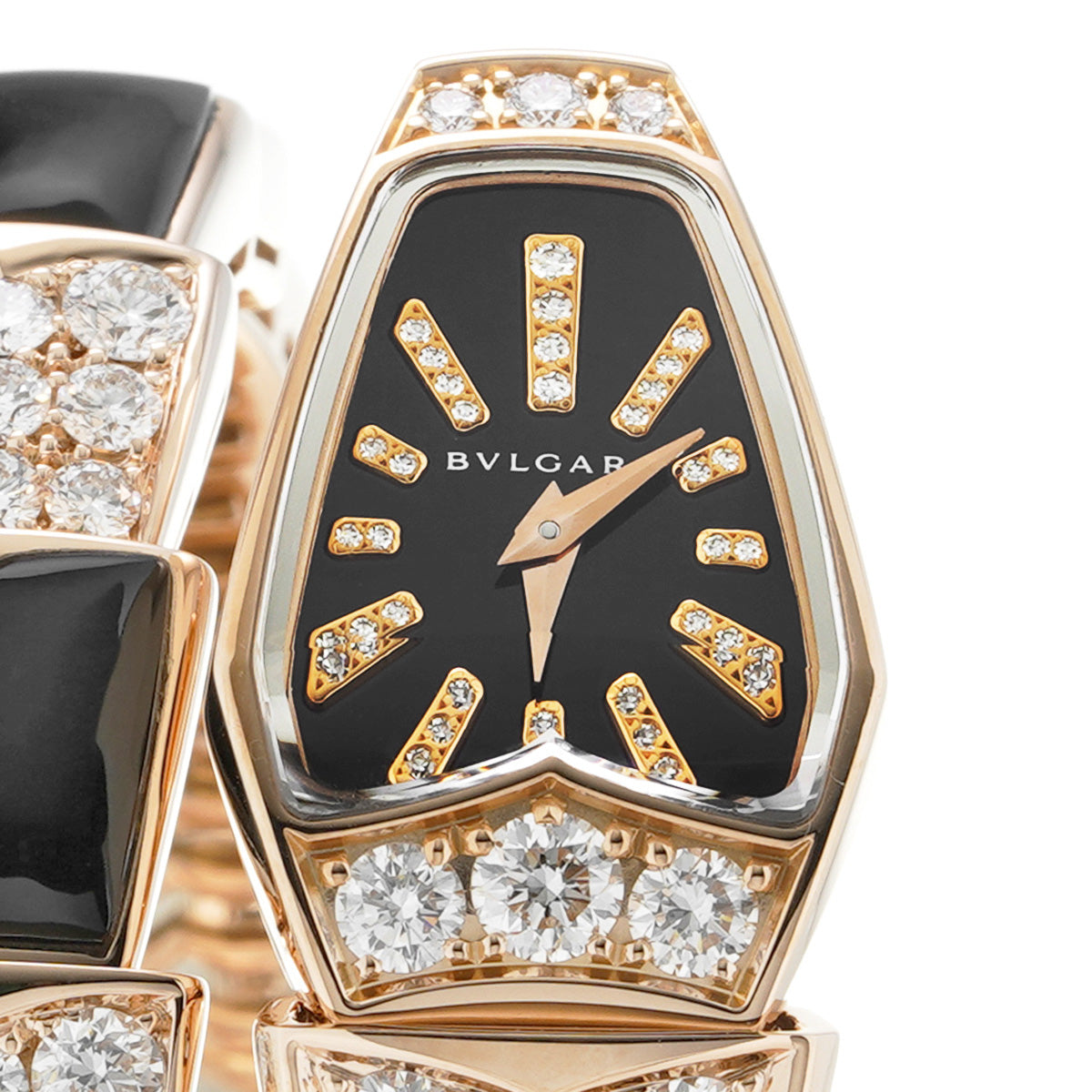 Serpenti Diamond Onyx SPP26BGD1GD10.1T Black BVLGARI Ladies