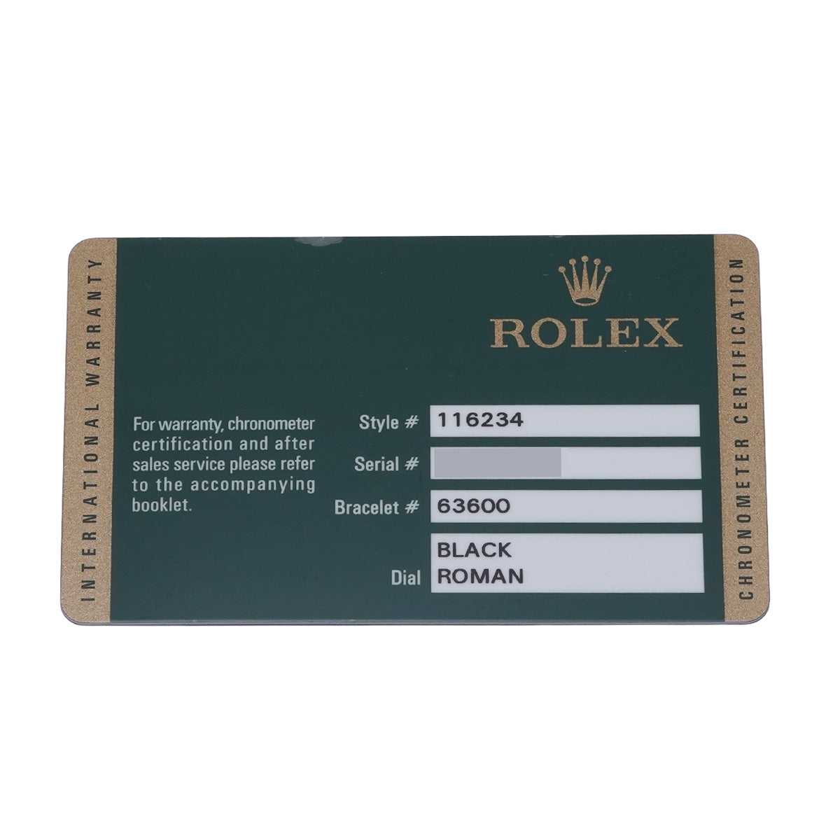 DATE JUST 116234 G (made around 2010) Black ROLEX Men's [Pre-Owned].