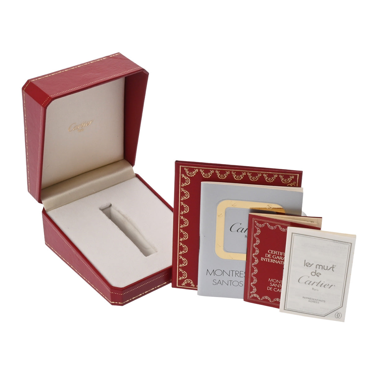 Santos Octagon SM W2001683 Ivory CARTIER Ladies [Pre-owned]