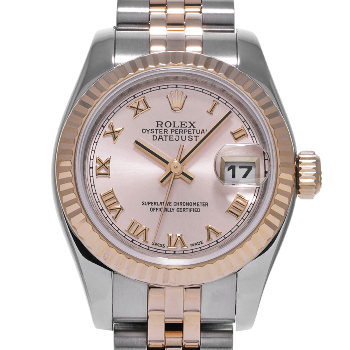 DATE JUST 179171 D (manufactured circa 2006) Pink ROLEX Ladies [Pre-Owned].