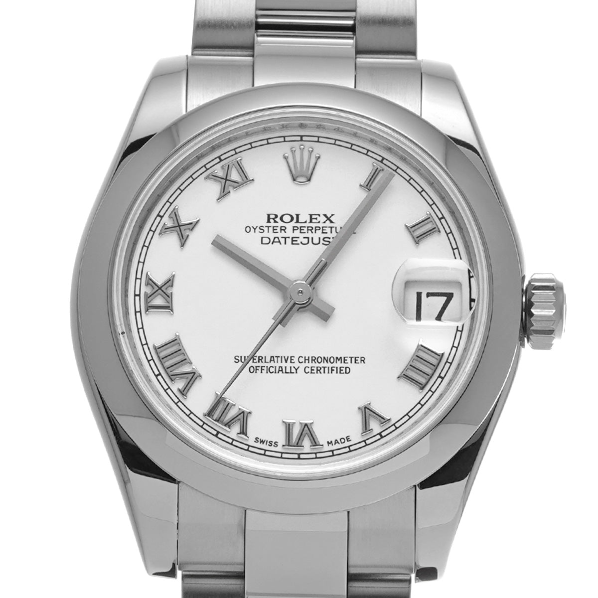 DATE JUST 178240 Z (manufactured circa 2006) White ROLEX Unisex [Pre-Owned].