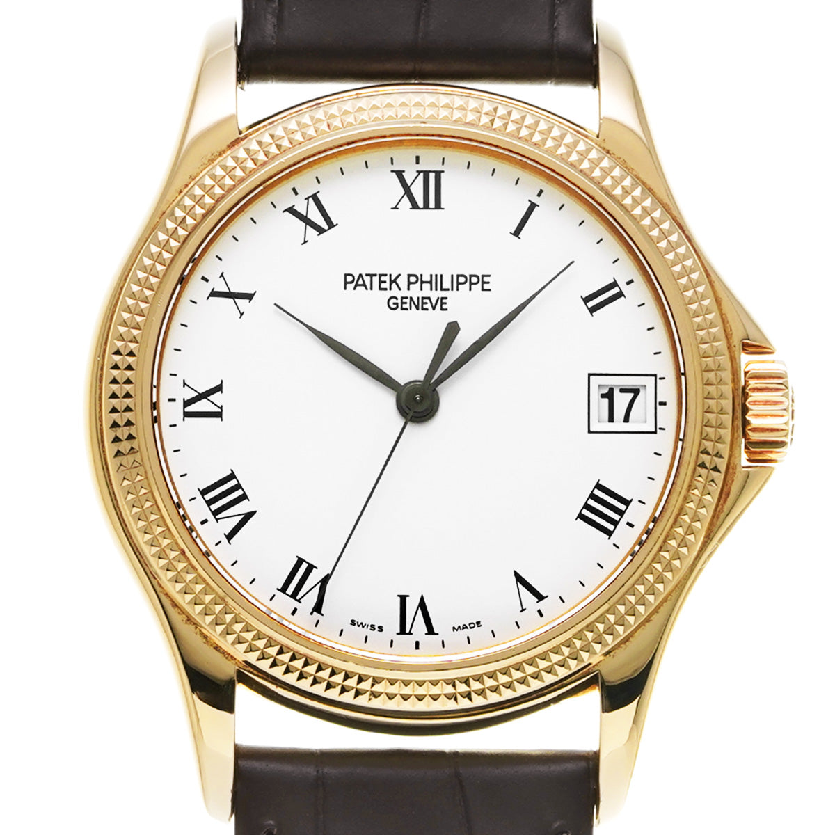 Calatrava 5117J-001 White PATEK PHILIPPE Men's [Pre-Owned].
