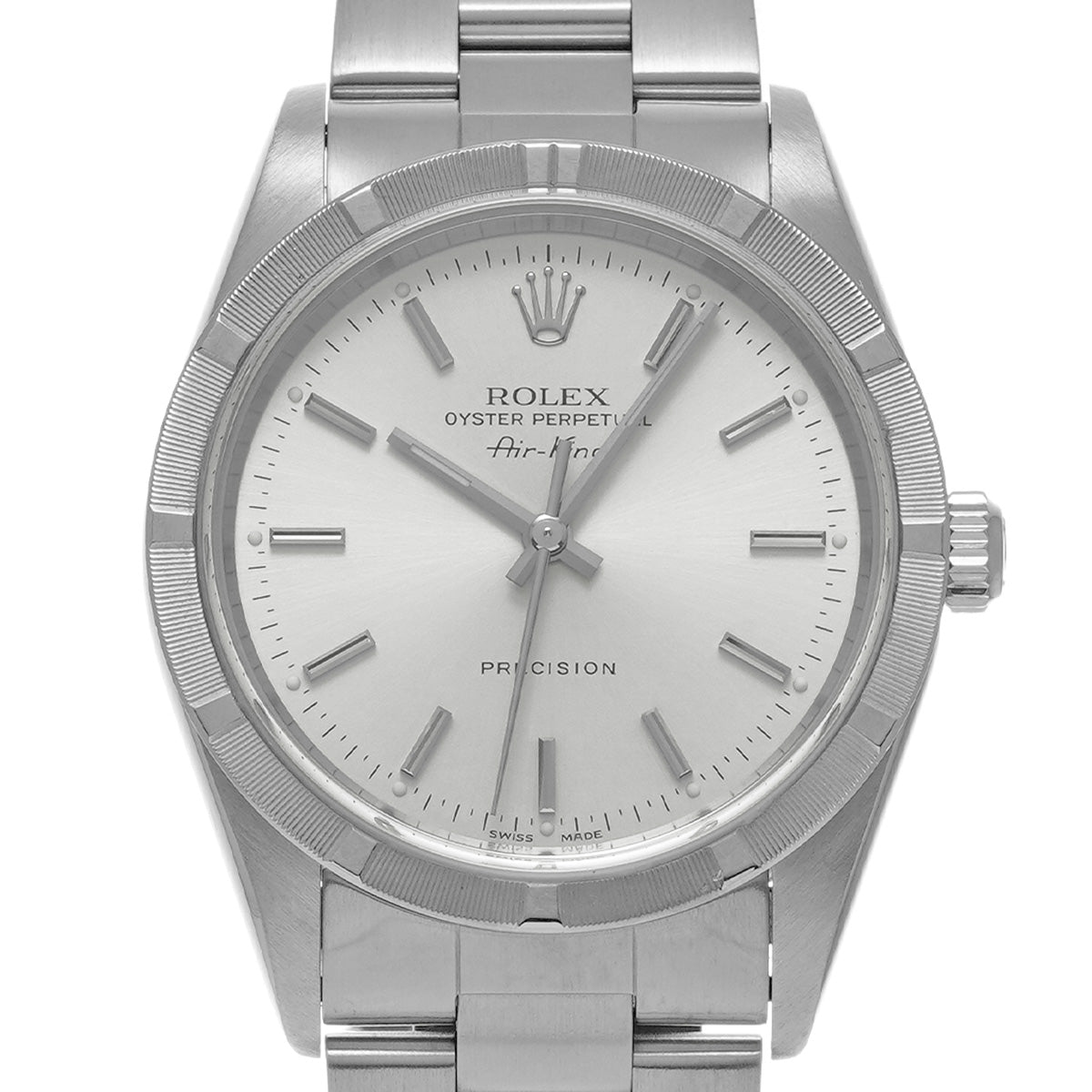Air-King 14010 A (manufactured circa 1999) Silver ROLEX Men's [Pre-owned].