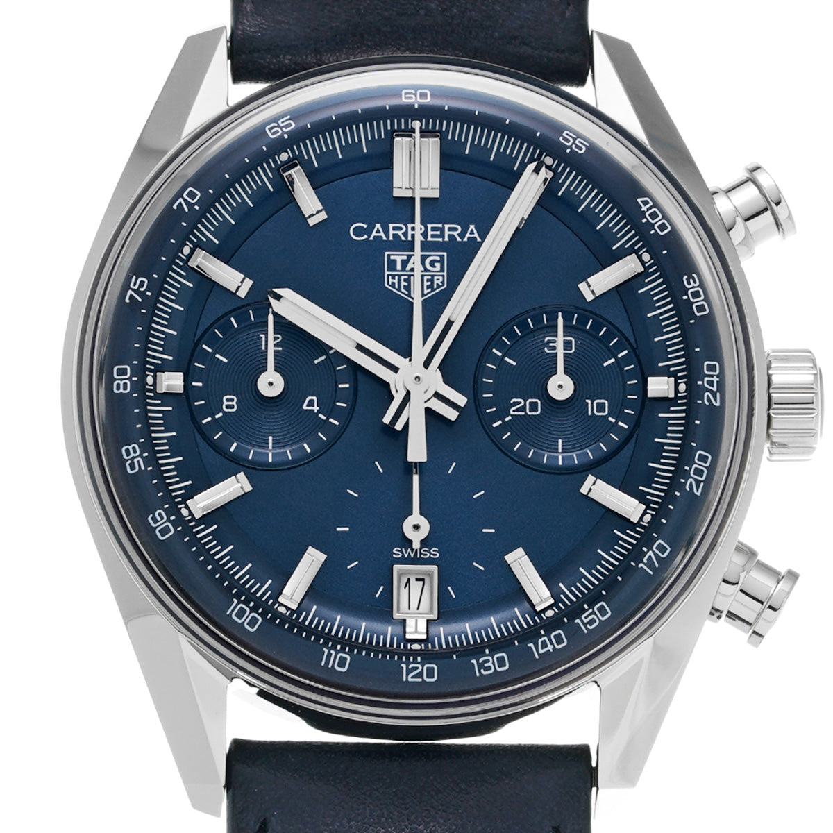 CARRERA Calibre TH20-00 Chronograph CBS2212.FC6535 Blue TAG HEUER Men's [Pre-Owned]