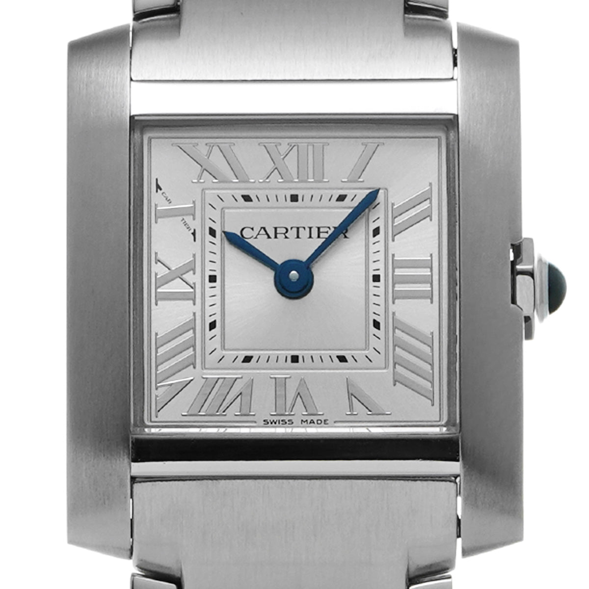 Tank Francaise SM WSTA0065 Silver CARTIER Ladies [Pre-owned]