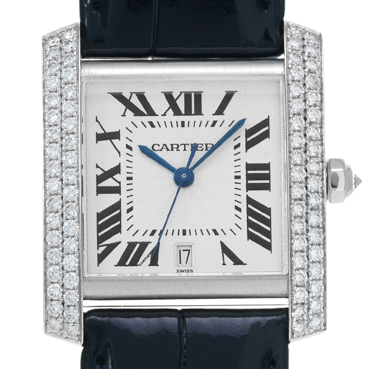 Tank Francaise LM 2366 White CARTIER Ladies [Pre-Owned].