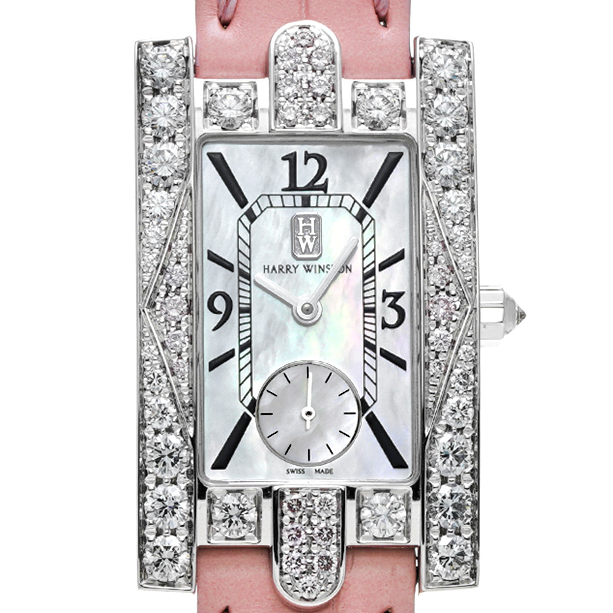 Avenue Aurora AVEQHM21WW185 White MOP HARRY WINSTON Women's [Pre-owned].