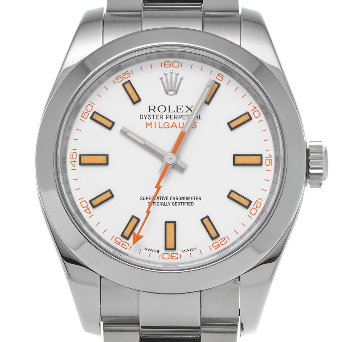 Milgauss 116400 M (made around 2008) White ROLEX Men's [Pre-Owned].