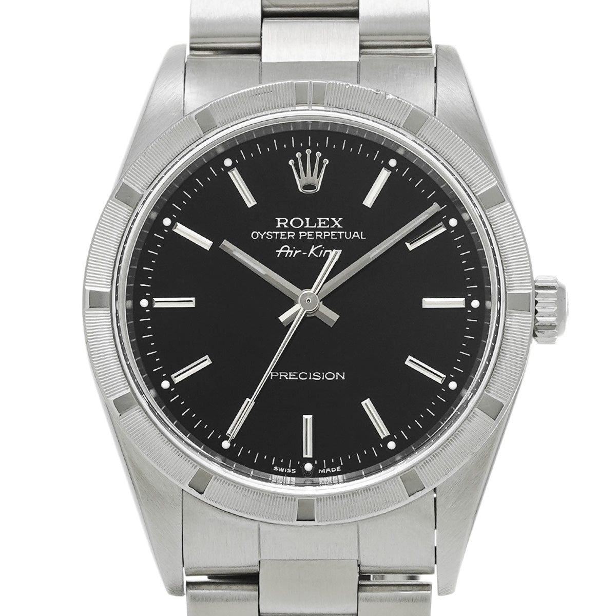 Air-King 14010M P (made around 2000) Black ROLEX Men's [Pre-Owned].