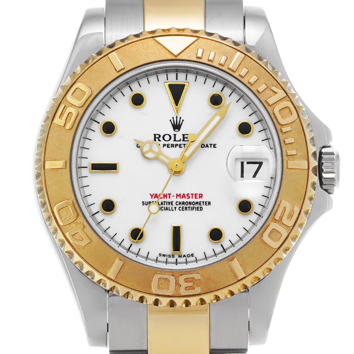 Yacht-Master 168623 A (manufactured circa 1999) White ROLEX Ladies [Pre-Owned].