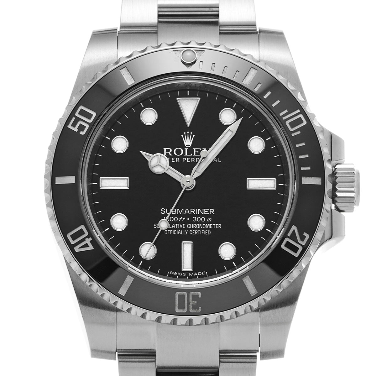 Submariner 114060 Random Serial Black ROLEX Men's [Pre-Owned].