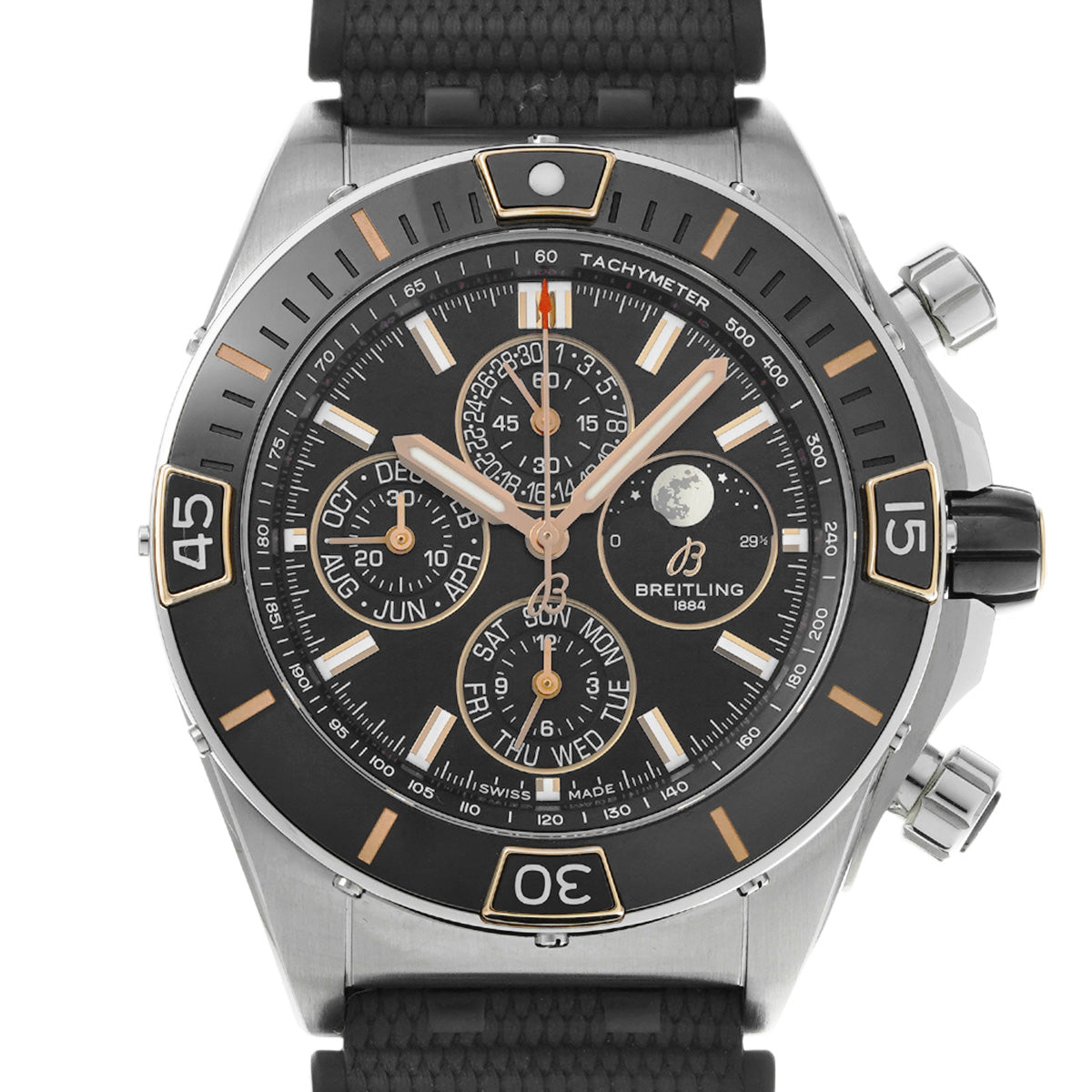 Super Chronomat 44 Four Years Calendar I19320251B1S1 Black BREITLING Men's [Pre-Owned].