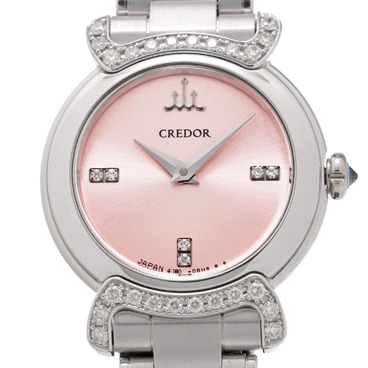 Credor Luxury Linea Lux GTAW963 Pink/Diamond SEIKO Ladies [Pre-Owned].