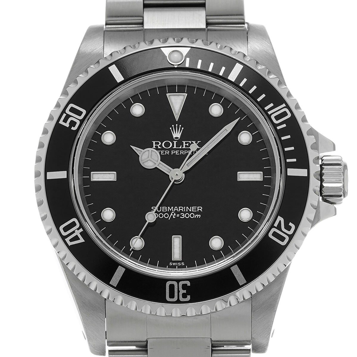 Submariner 14060 A (manufactured circa 1999) Black ROLEX Men's [Pre-Owned].