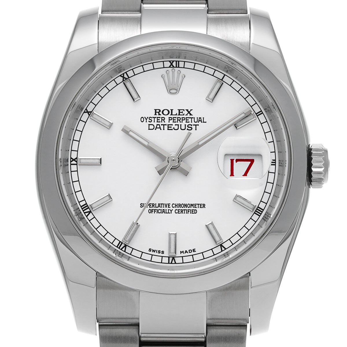 DATE JUST 116200 Random Serial White ROLEX Men's [Pre-owned].