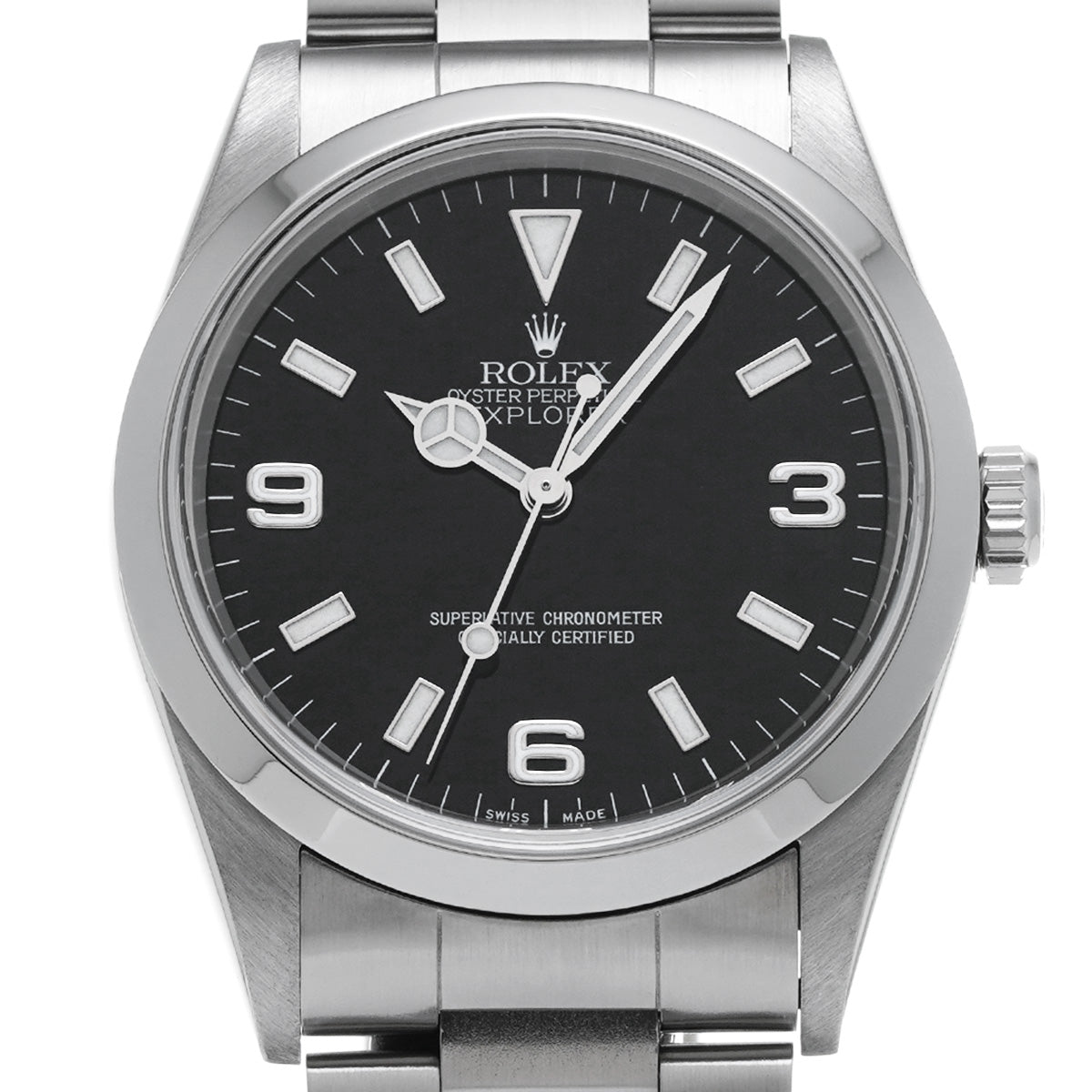 Explorer 14270 A (manufactured circa 1999) Black ROLEX Men's [Pre-Owned].