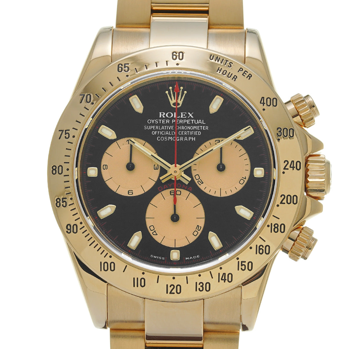 Cosmograph Daytona 116528 Y No. (manufactured around 2002) Black/Champagne ROLEX Men's [Pre-Owned].