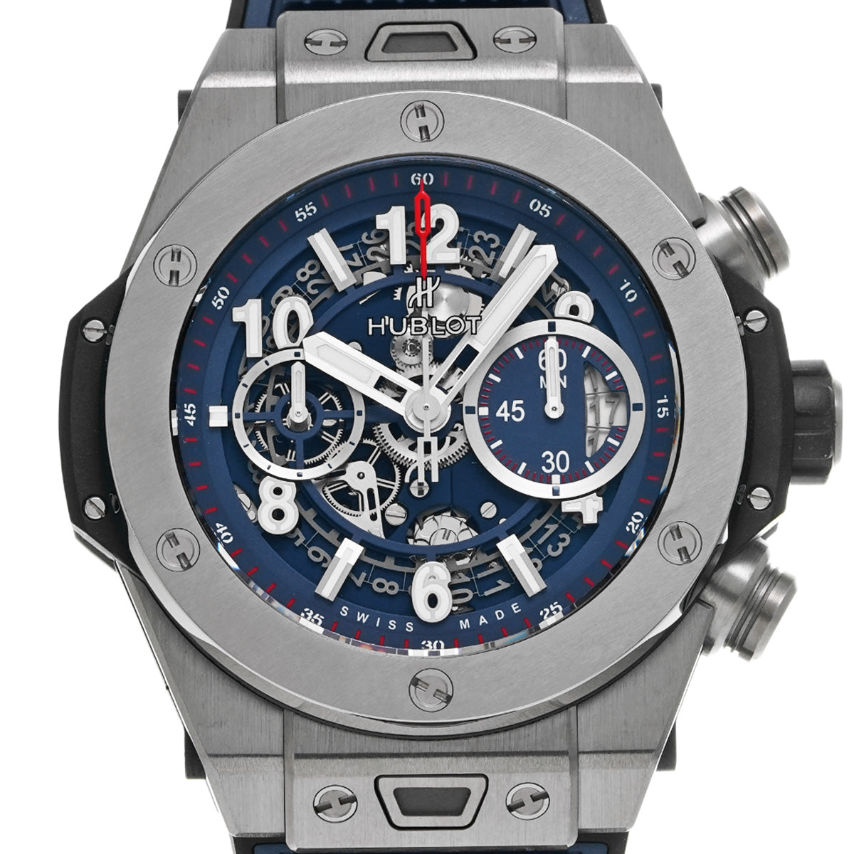 Big Bang Unico Titanium Blue 411.NX.5179.RX Blue HUBLOT Men's [Pre-Owned]