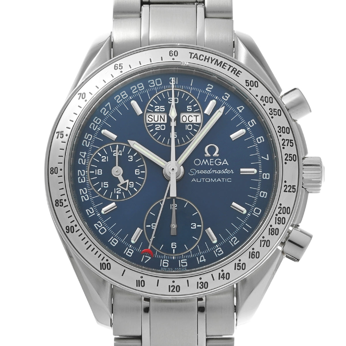 Speedmaster Triple Calendar 3523.80 Blue OMEGA Men's [Pre-Owned].