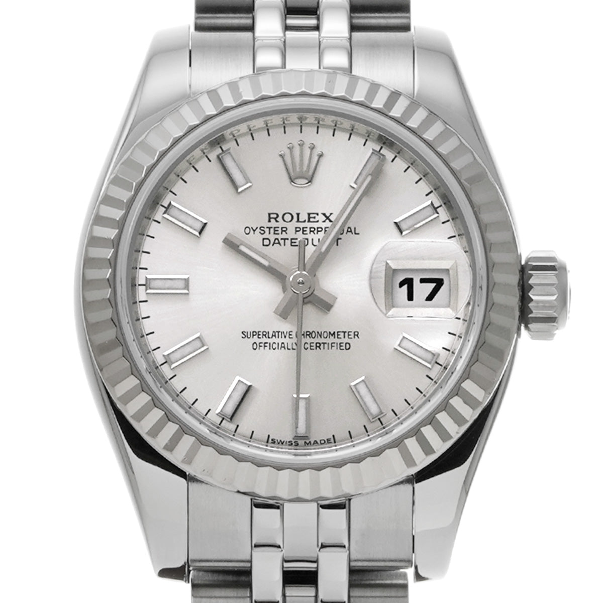 DATE JUST 179174 V (made around 2009) Silver ROLEX Ladies [Pre-Owned].
