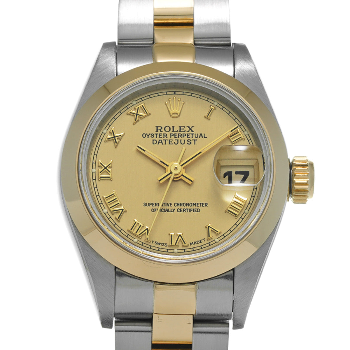 Datejust 69163 W (manufactured circa 1995) Champagne ROLEX Ladies [Pre-Owned].