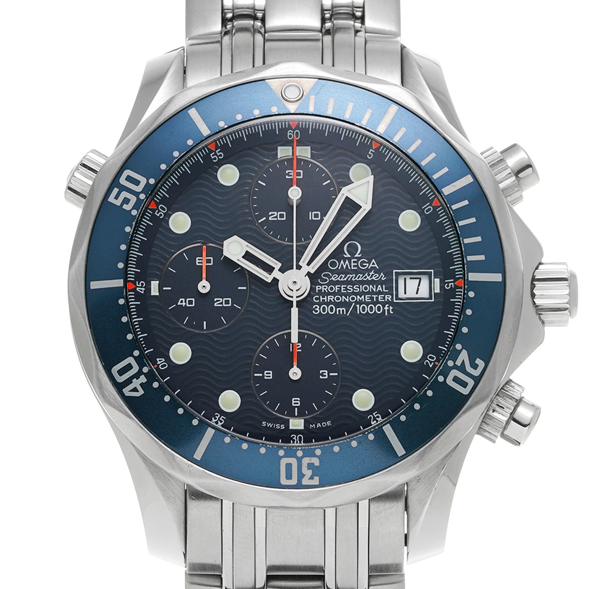 Seamaster Professional 300 Chronograph 2599.80 Blue OMEGA Men's [Pre-Owned].