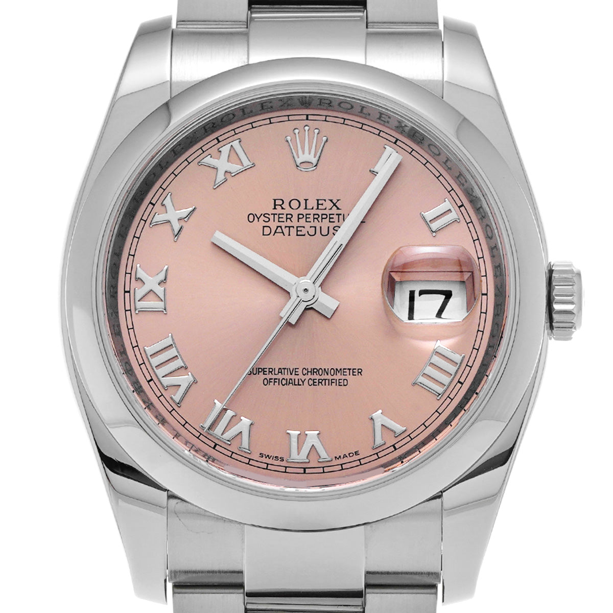 DATE JUST 116200 D (manufactured circa 2006) Pink ROLEX Men's [Pre-Owned].