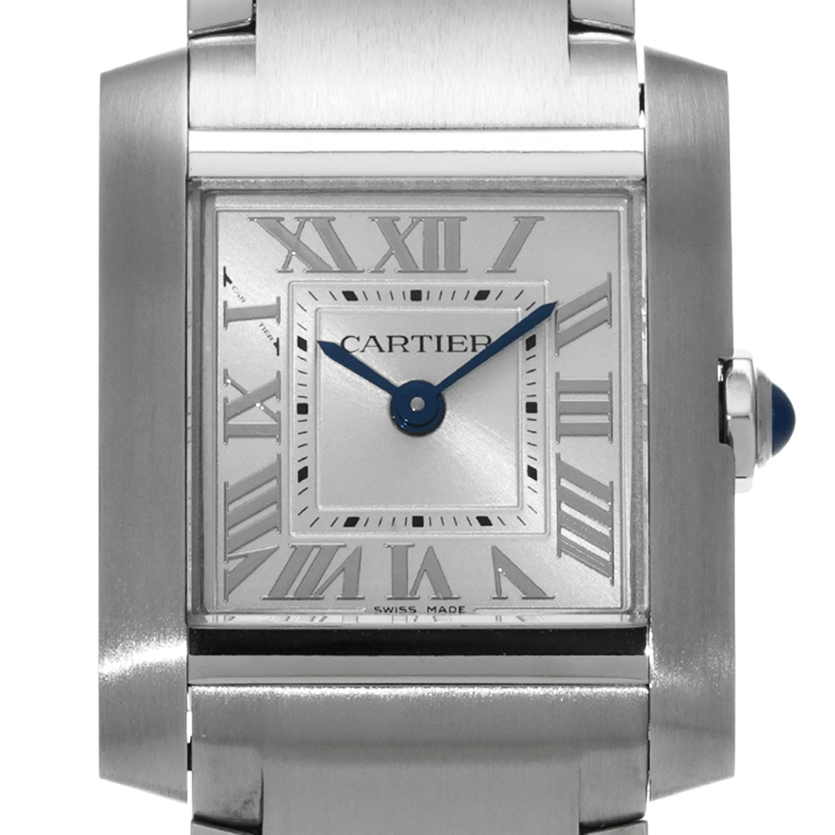 Tank Francaise SM WSTA0065 Silver CARTIER Ladies [Pre-owned]