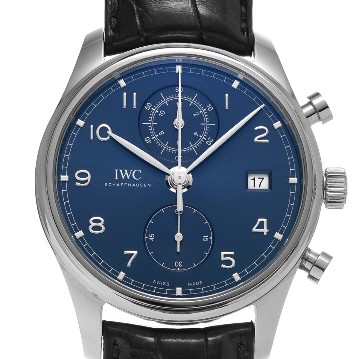 Portuguese Chronograph Classic IW390303 Blue IWC Men's [Pre-Owned]