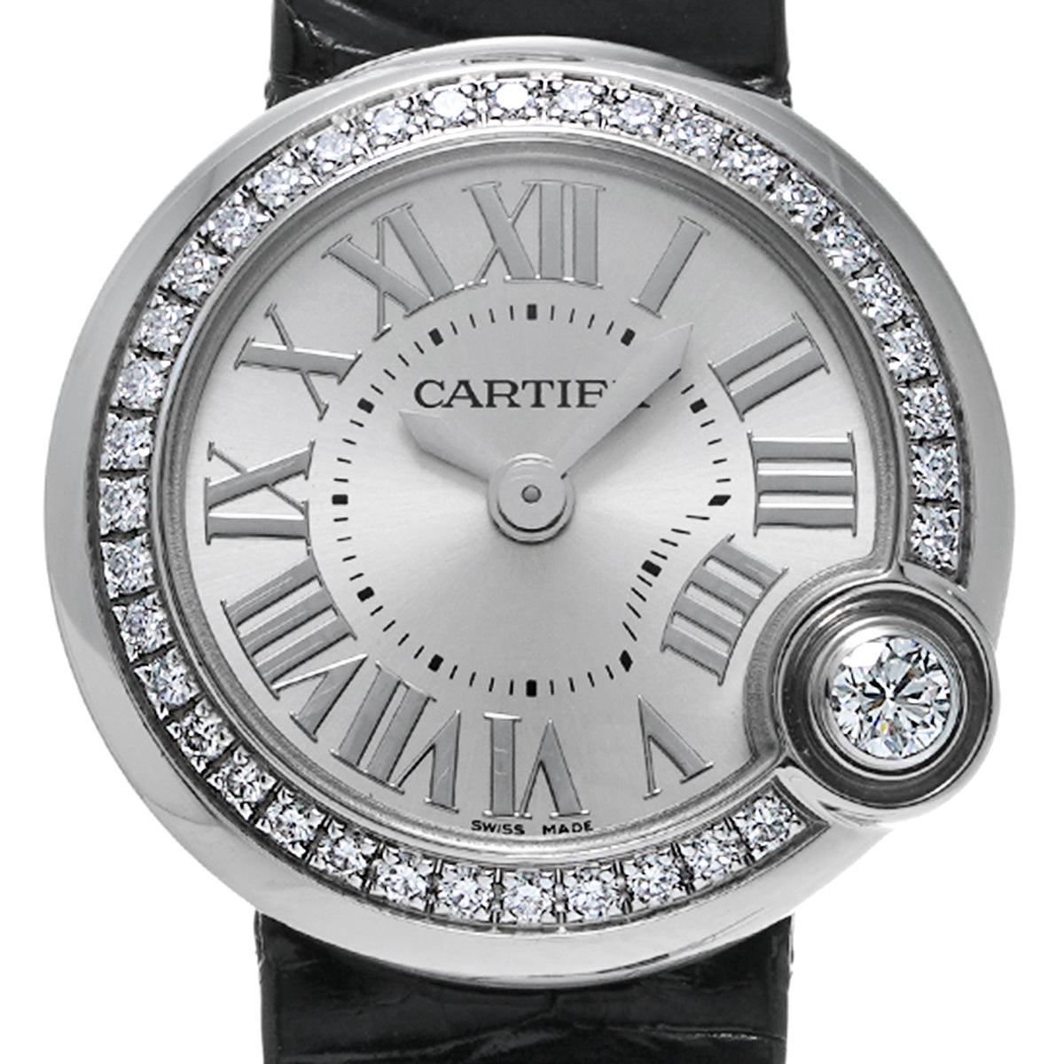 Ballon Blanc de Cartier W4BL0002 Silver CARTIER Ladies [Pre-owned].