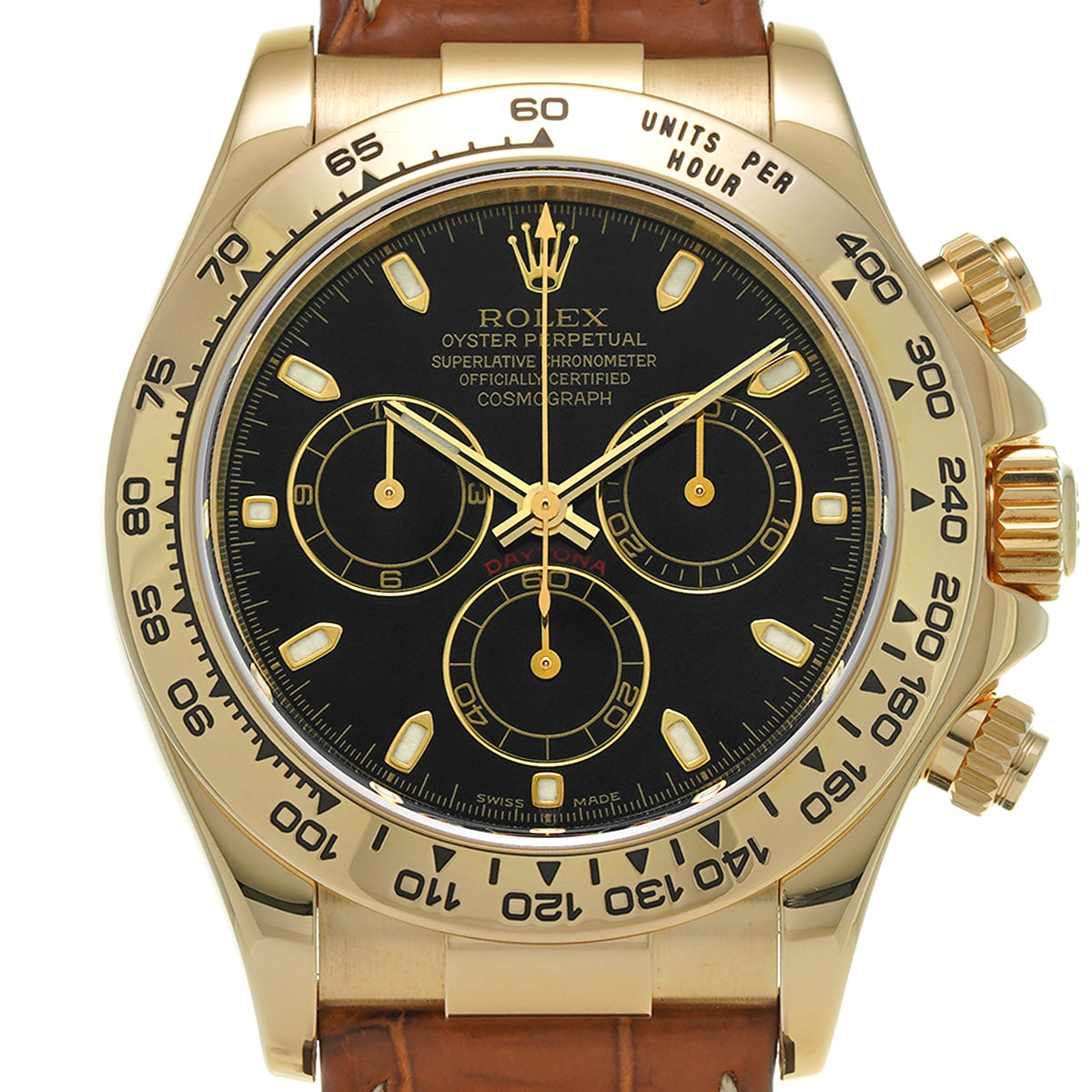 Cosmograph Daytona 116518 P (manufactured around 2000) Black ROLEX Men's [Pre-Owned].