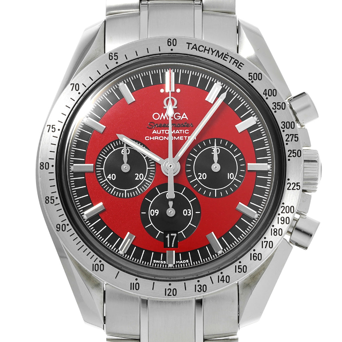 Speedmaster Legend Michael Schumacher 2005 3506.61 Red/Black OMEGA Men's [Pre-owned]
