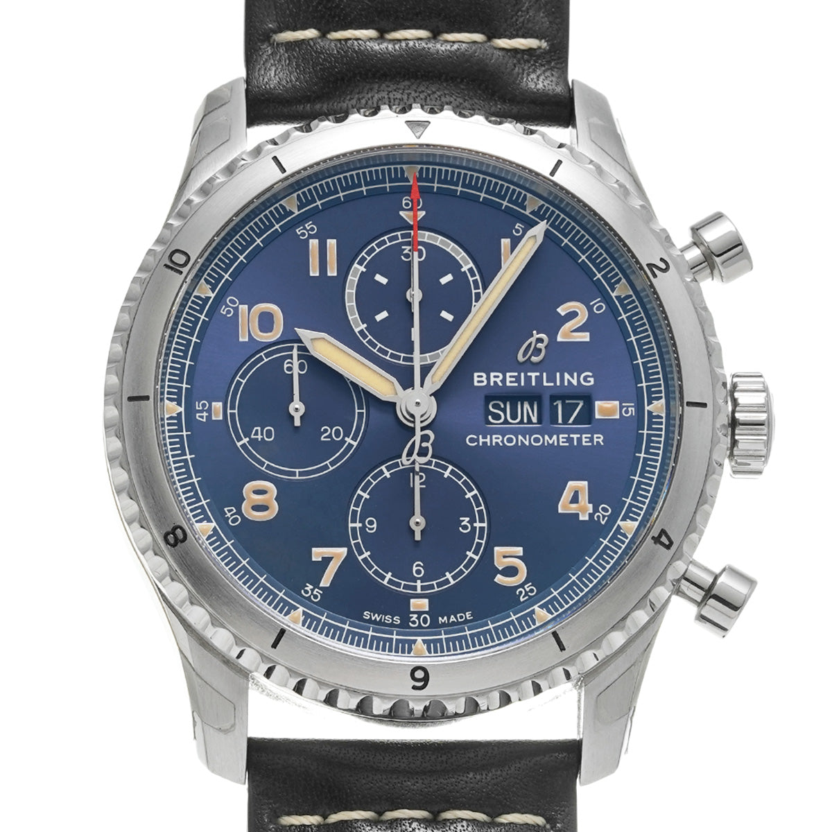 Aviator 8 Chronograph 43 A13316101C1X2 Blue BREITLING Men's [Pre-Owned].