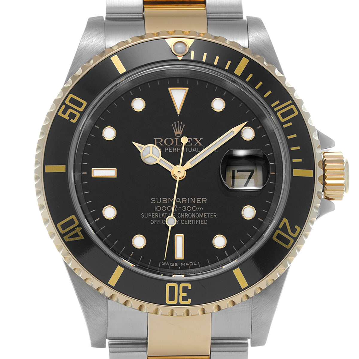 Submariner Date 16613 Z (manufactured circa 2007) Black ROLEX Men's [Pre-Owned].