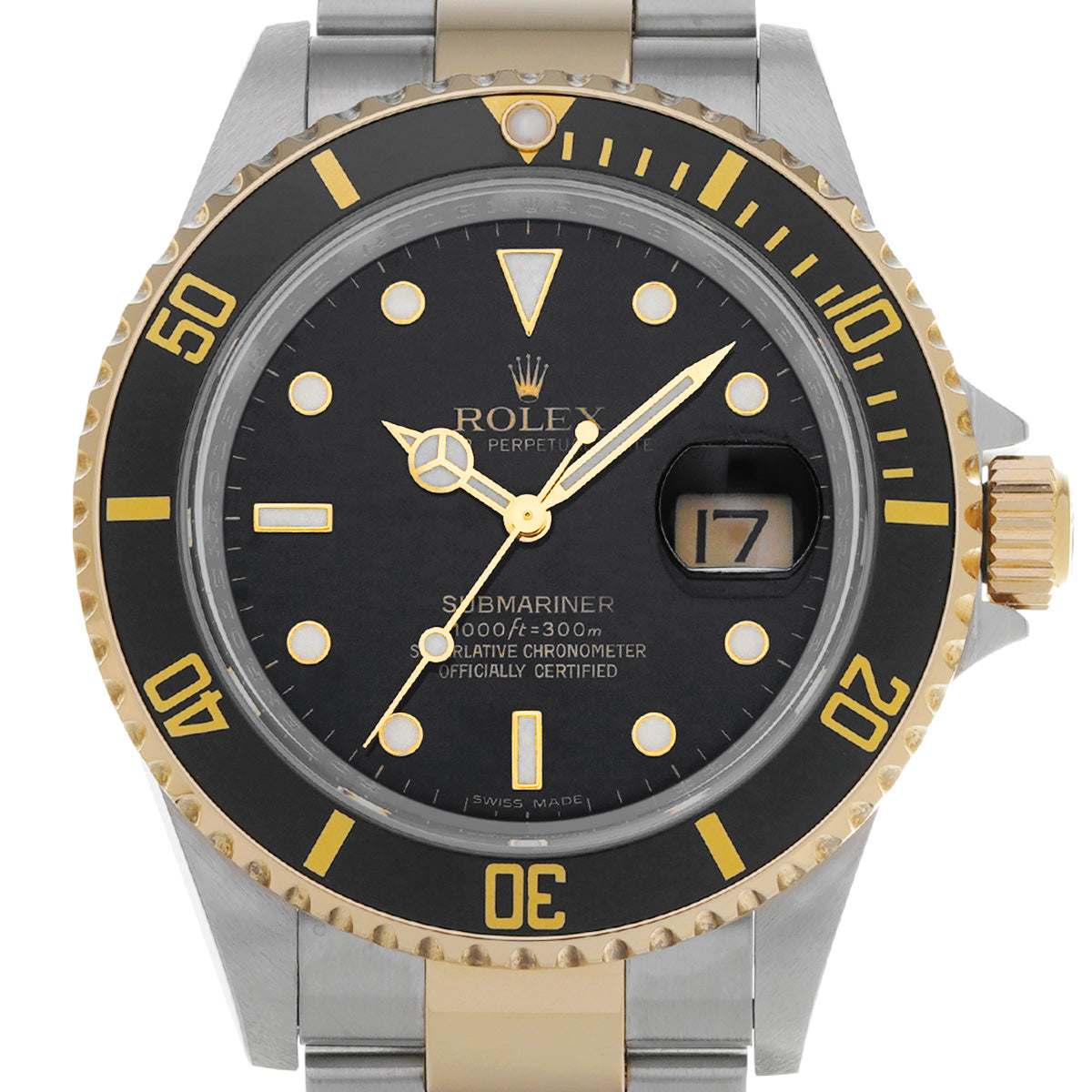 Submariner Date 16613LN M (manufactured around 2007) Black ROLEX Men's [Pre-Owned].