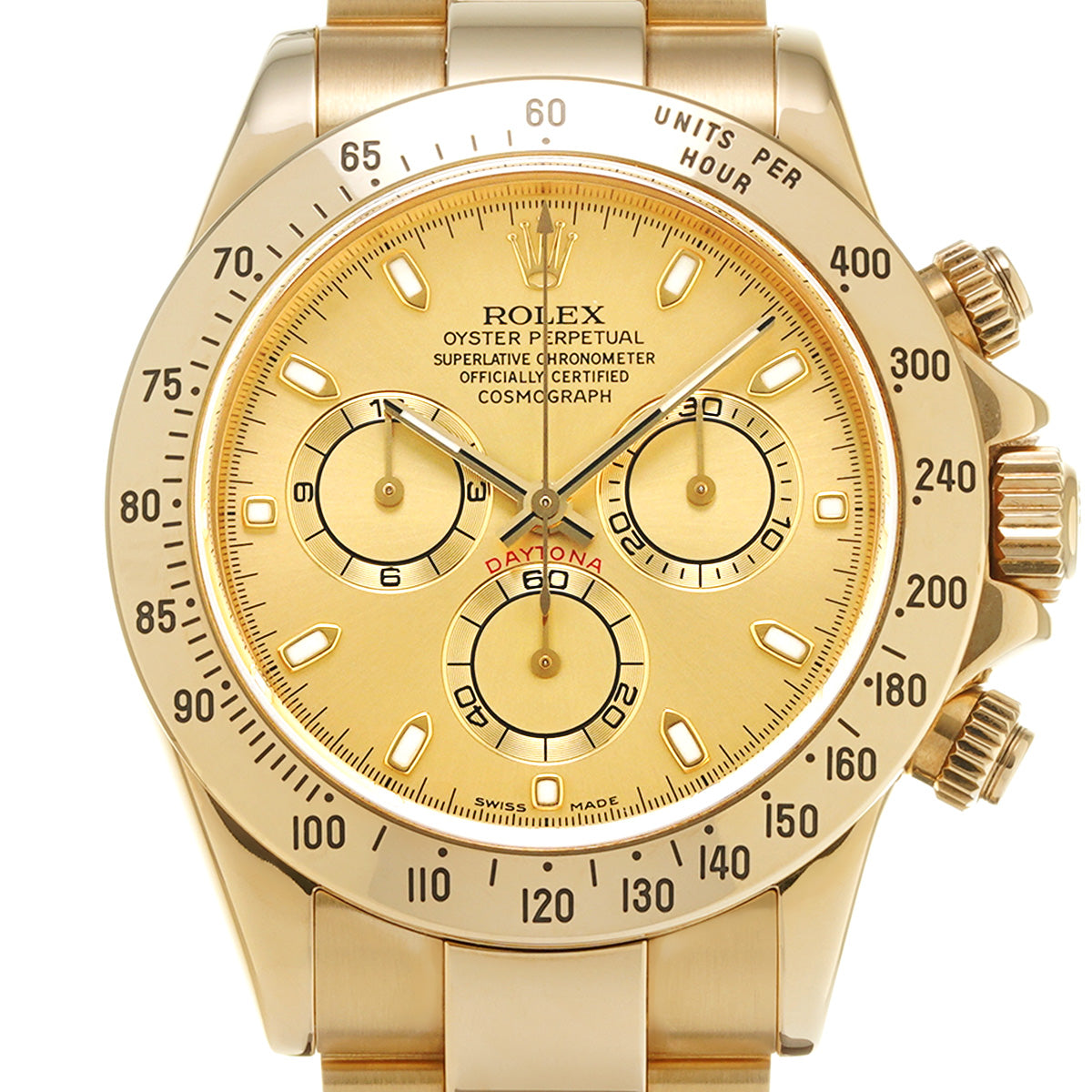 Cosmograph Daytona 116528 A (manufactured circa 1998) Champagne ROLEX Men's [Pre-Owned].
